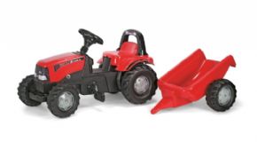 TRACTOR CASE DE PEDALES CVX 1170 CON REMOLQUE